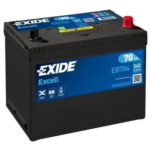 Baterie auto Exide Excell EB704 12V 70Ah 540A