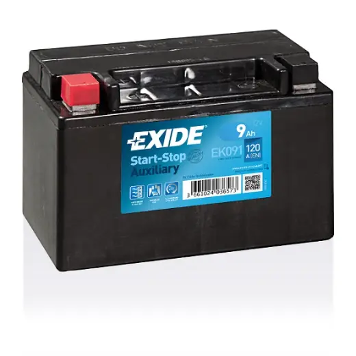 Baterie auxiliara Exide AGM EK091 12V 9Ah 120A