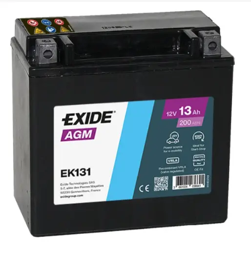 Baterie auxiliara Exide AGM EK131 12V 13Ah 200A